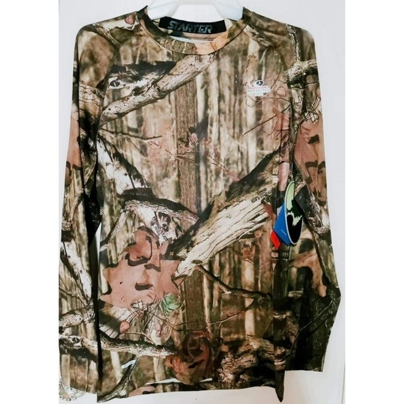MOSSY Oak Men's camo long sleeved fitted shirt - Picture 1 of 11